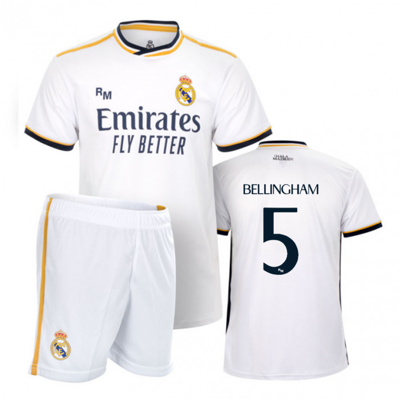 Real Madrid 23-24 prémium gyerek szurkolói mez szerelés, replika - Bellingham - 8 éves