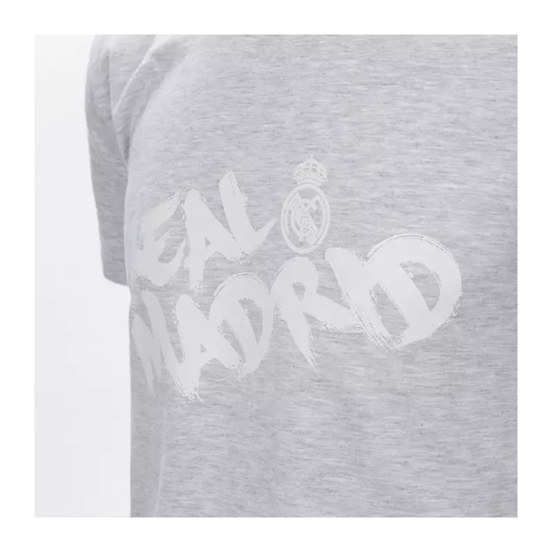 A Real Madrid minimalista pólója - szürke - XL