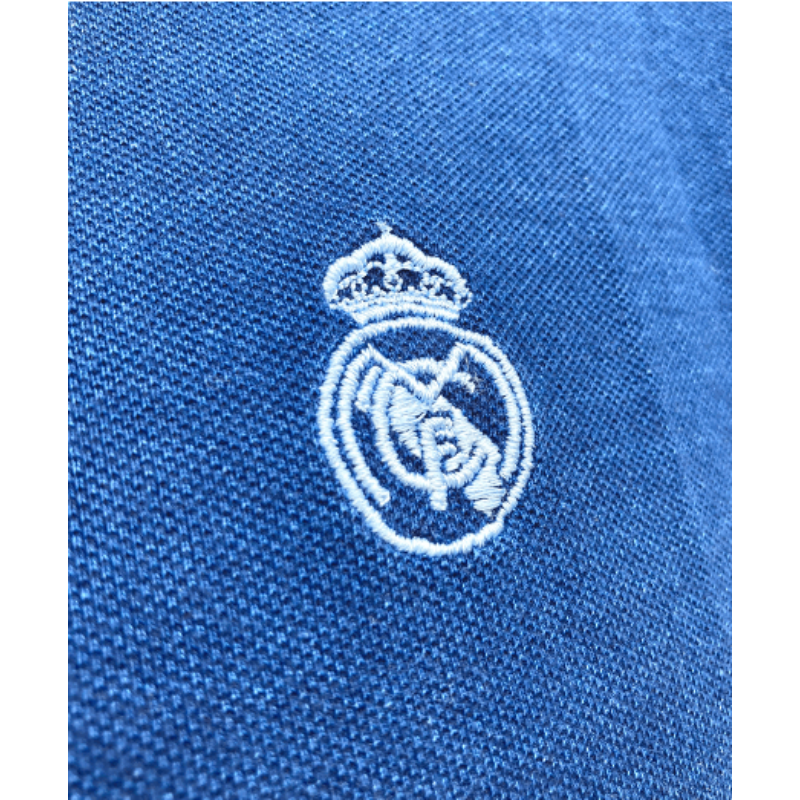Prémium Real Madrid galléros póló, kék - L
