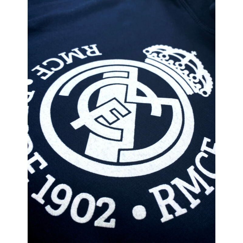 Címeres Real Madrid kapucnis pulóver - M
