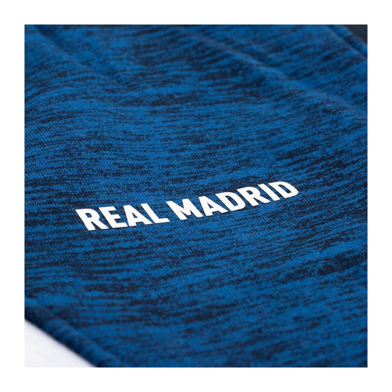 Tengerkék Real Madrid kapucnis pulóver - L