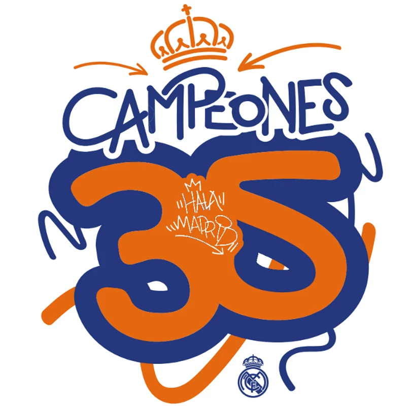 Campeones 35 - hivatalos Real Madrid bajnoki póló